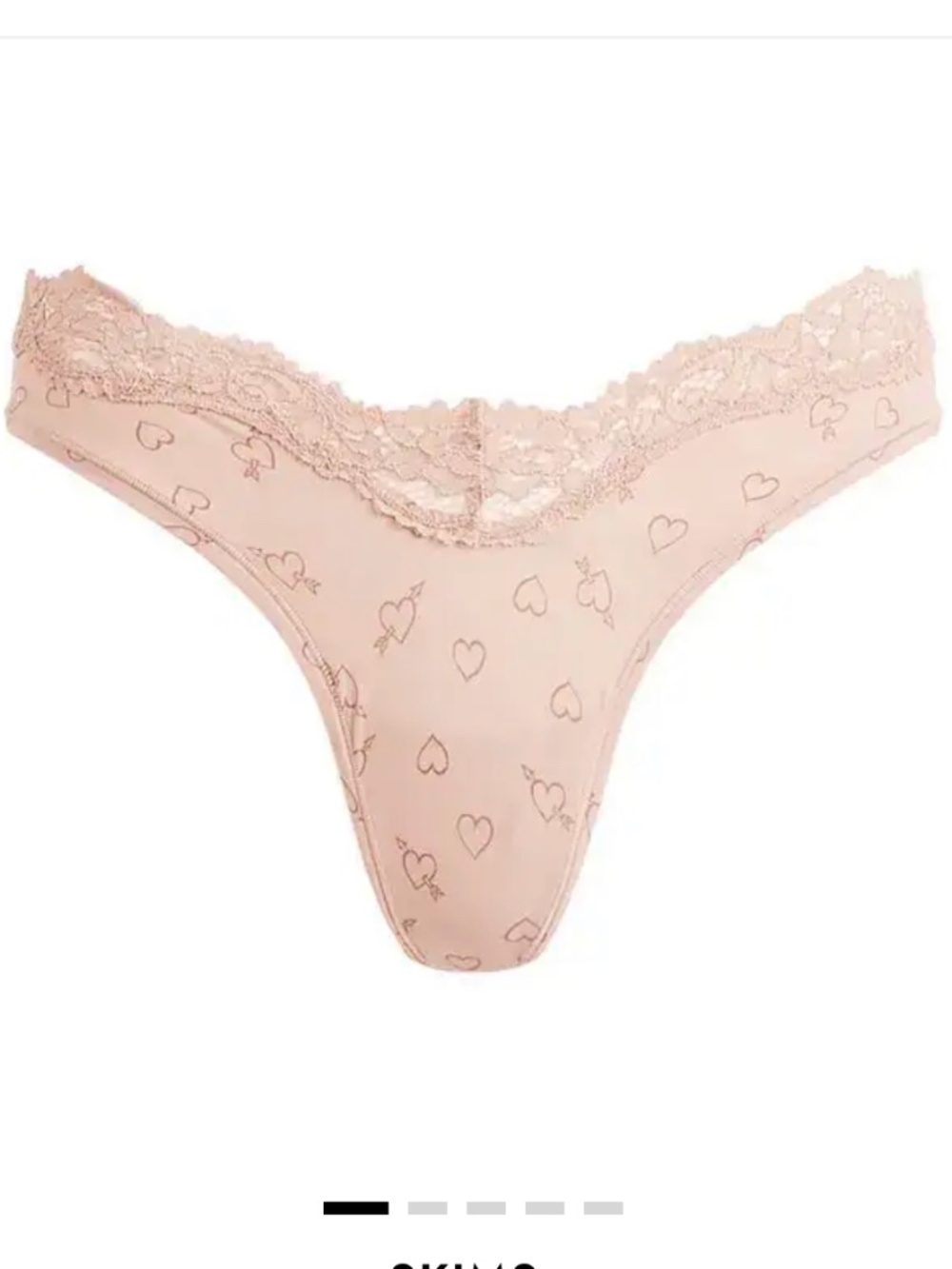 SKIMS Fits Everybody Lace Dipped Thong - NIB